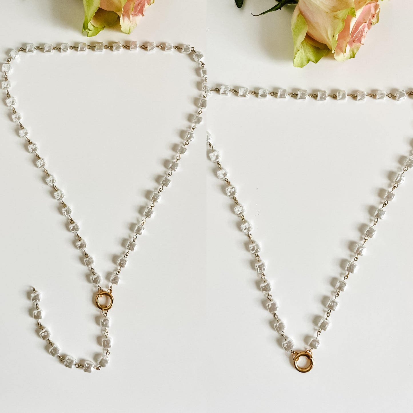 Pearl Y Necklaces, Layered Pearl Necklace, Boho Wedding Necklace, Vintage Inspired Necklaces, Unique Pearls and Gold Necklaces, 3 Styles